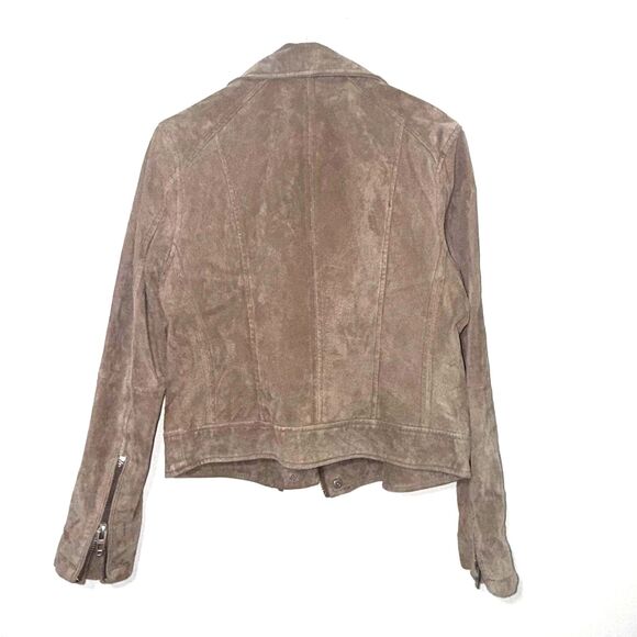 BlankNYC Suede Motorcycle Jacket - Sand Stoner M - Picture 6 of 9